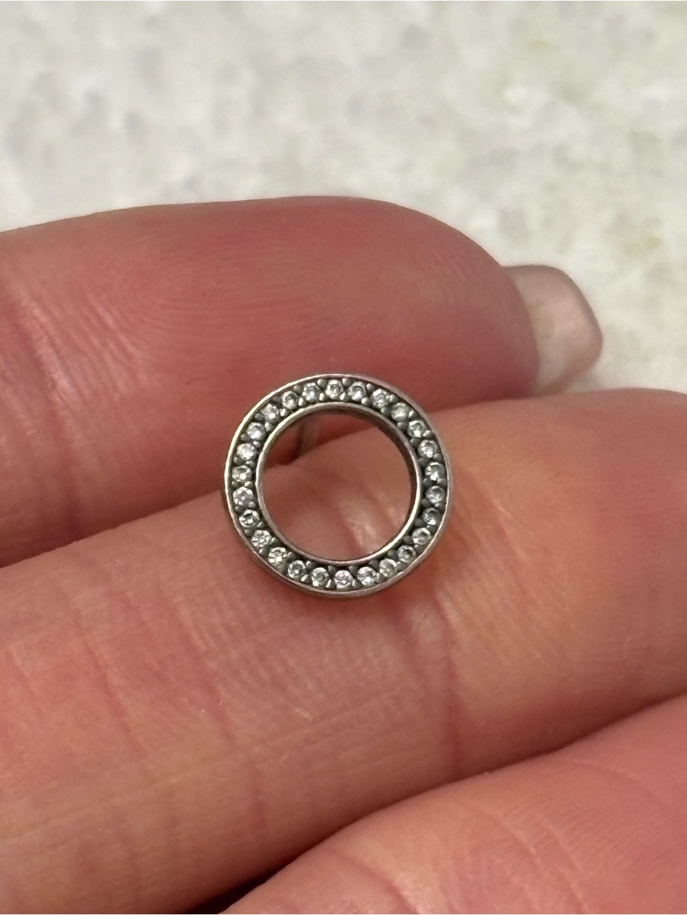 Authentic Pandora Single Stud Earring - Picture 3 of 5